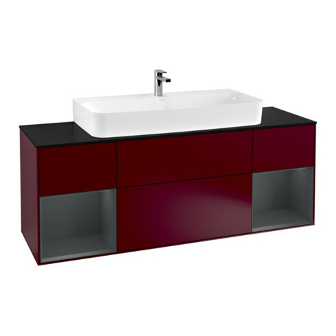 V&B Waschtischunterschrank Finion 160cm, Reg md matt lacquer, Peony Matt