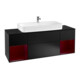 V&B Waschtischunterschrank Finion 160cm, Reg Peo m Lac, Black matt lacquer-1