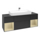V&B Waschtischunterschrank Finion 160cm, Reg si Gr m Lac, bla matt lacquer-3