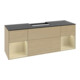 V&B Waschtischunterschrank Finion 160cm, Reg si Gr m Lacquer, Oak Veneer-1