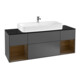 V&B Waschtischunterschrank Finion 160cm, Reg wal Veneer, Anthracite matt-1