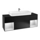 V&B Waschtischunterschrank Finion 160cm, Reg wh. m Lac, Black matt lacquer-1