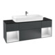 V&B Waschtischunterschrank Finion 160cm, Reg wh. m Lac, md bl. m Lacquer-1