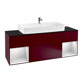 V&B Waschtischunterschrank Finion 160cm, Reg wh. matt lacquer, Peony Matt