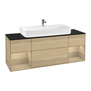 V&B Waschtischunterschrank Finion 160cm, Regal Oak Veneer, Oak Veneer