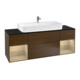 V&B Waschtischunterschrank Finion 160cm, Regal Oak Veneer, Walnut veneer-1