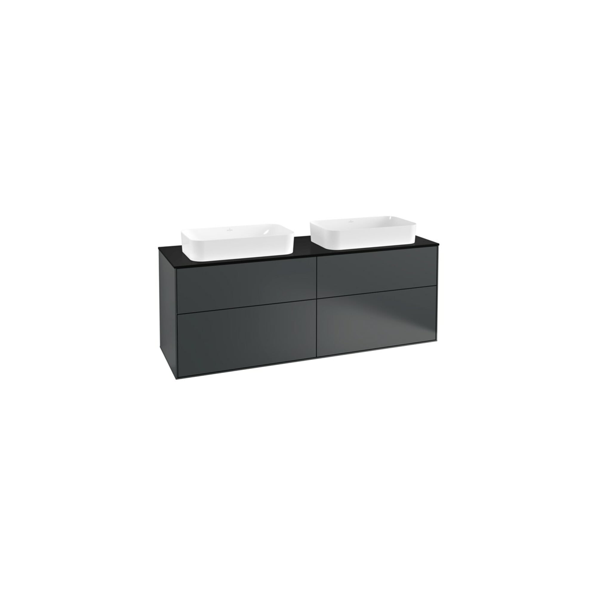V&B Waschtischunterschrank Finion 160x60,3cm, Abd.-Pl. bla m, md bl. m Lac ; Villeroy & Boch