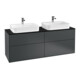 V&B Waschtischunterschrank Finion 160x60,3cm, Abd.-Pl. bla m, md bl. m Lac-1