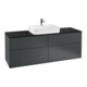 V&B Waschtischunterschrank Finion 160x60,3cm, Abd.-Pl. bla m, md bl. m Lac-1