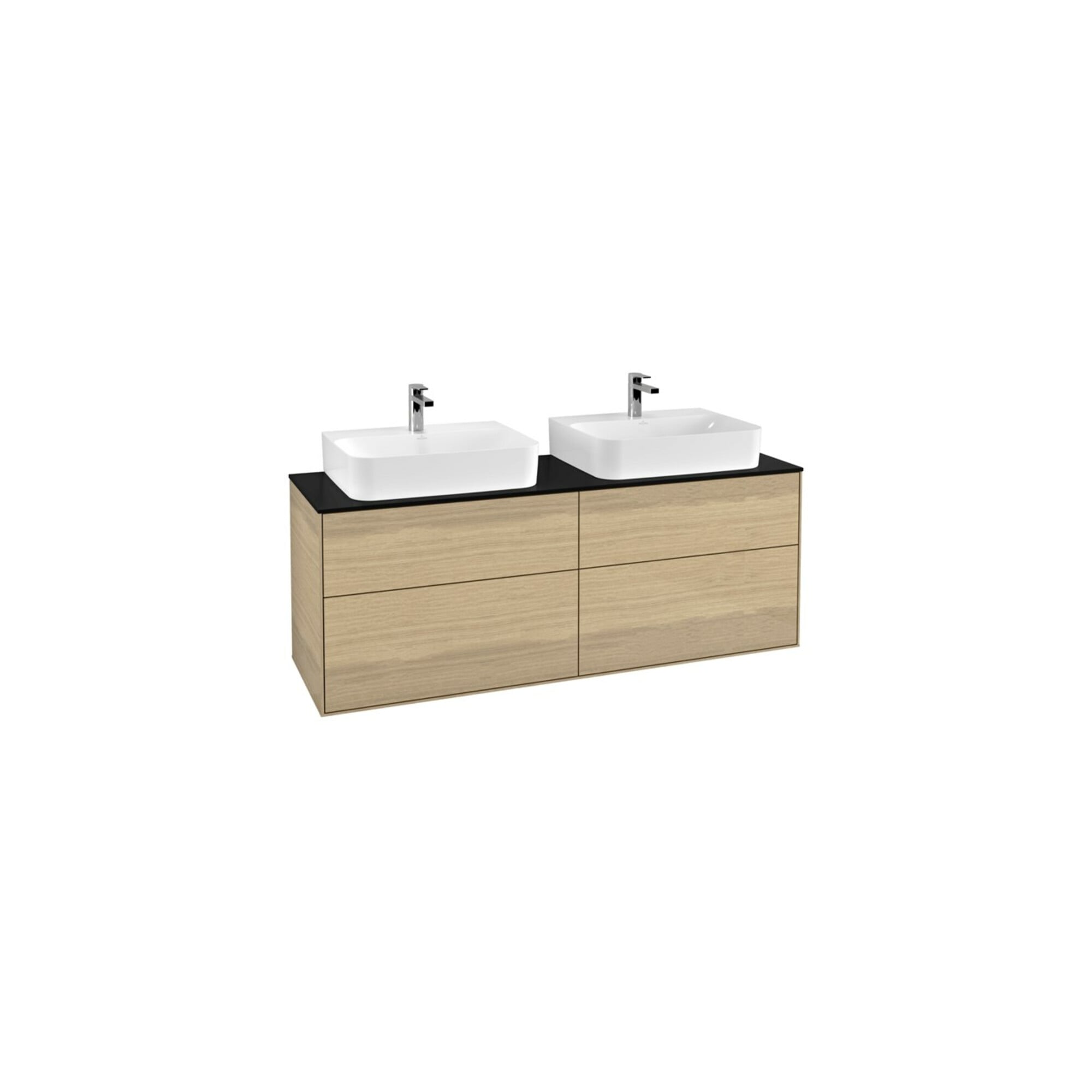 V&B Waschtischunterschrank Finion 160x60,3cm, Abd.-Pl. bla m, Oak Veneer ; Villeroy & Boch