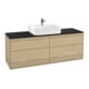 V&B Waschtischunterschrank Finion 160x60,3cm, Abd.-Pl. bla m, Oak Veneer-1