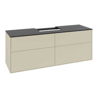 V&B Waschtischunterschrank Finion 160x60,3cm, Abd.-Pl. bla m, si Gr m Lac