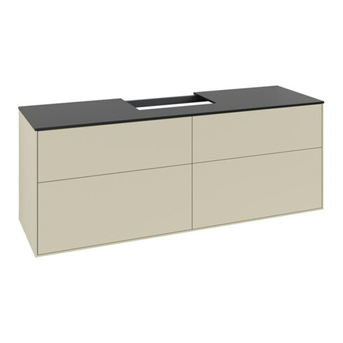 V&B Waschtischunterschrank Finion 160x60,3cm, Abd.-Pl. bla m, si Gr m Lac