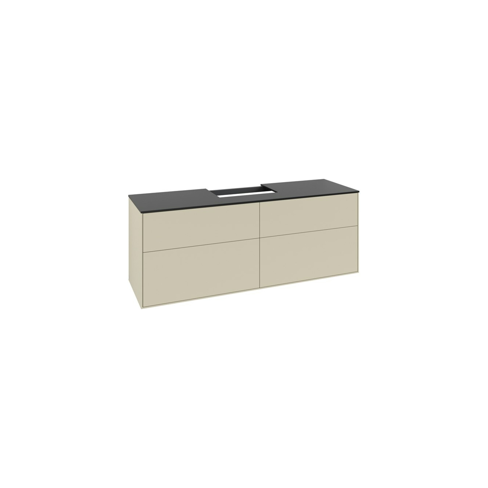 V&B Waschtischunterschrank Finion 160x60,3cm, Abd.-Pl. bla m, si Gr m Lac ; Villeroy & Boch