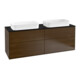 V&B Waschtischunterschrank Finion 160x60,3cm, Abd.-Pl. bla m, wal veneer-1