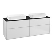 V&B Waschtischunterschrank Finion 160x60,3cm, Abd.-Pl. bla m, wh. m Lac