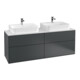 V&B Waschtischunterschrank Finion 160x60,3cm, Abd.-Pl. wh. m, md bl. m Lac-1