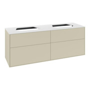V&B Waschtischunterschrank Finion 160x60,3cm, Abd.-Pl. wh. m, si Gr m Lac