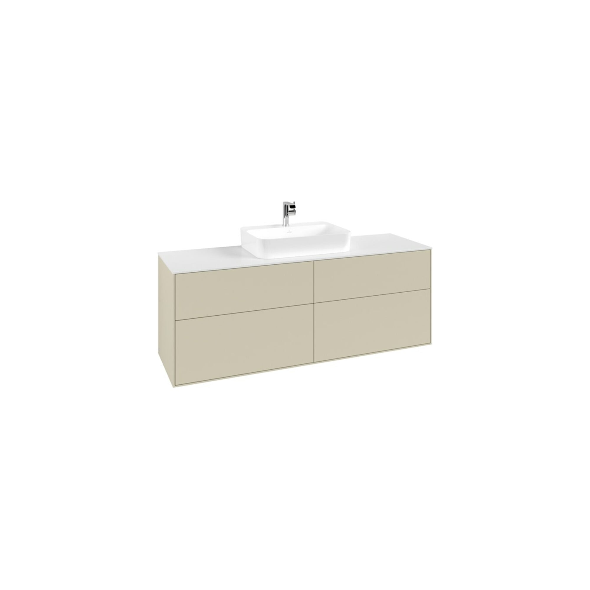 V&B Waschtischunterschrank Finion 160x60,3cm, Abd.-Pl. wh. m, si Gr m Lac ; Villeroy & Boch