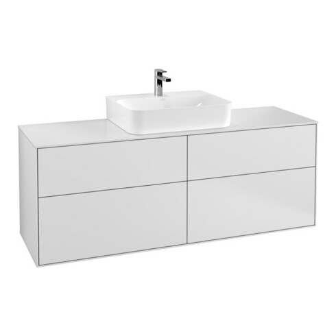 V&B Waschtischunterschrank Finion 160x60,3cm, Abd.-Pl. wh. m, wh. m Lac