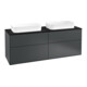 V&B Waschtischunterschrank Finion 160x60,3x50,1cm, Gl. bla m, md bl. m Lac-1