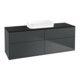 V&B Waschtischunterschrank Finion 160x60,3x50,1cm, Gl. bla m, md bl. m Lac-1