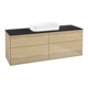 V&B Waschtischunterschrank Finion 160x60,3x50,1cm, Gl. bla m, Oak Veneer-1