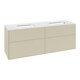 V&B Waschtischunterschrank Finion 160x60,3x50,1cm, Gl. wh. m, si Gr m Lac-1