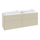 V&B Waschtischunterschrank Finion 160x60,3x50,1cm, Gl. wh. m, si Gr m Lac-3
