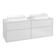V&B Waschtischunterschrank Finion 160x60,3x50,1cm, Gl. wh. m, wh. m Lac-1