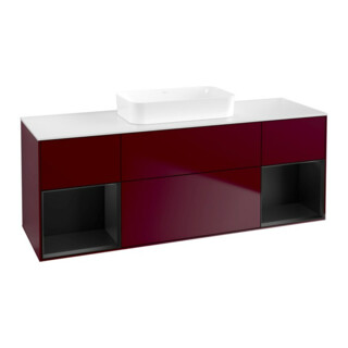 V&B Waschtischunterschrank Finion 160x60,3x50,1cm, Reg bla m Lac, Peo Matt