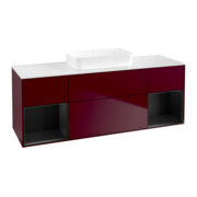 V&B Waschtischunterschrank Finion 160x60,3x50,1cm, Reg bla m Lac, Peo Matt