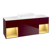 V&B Waschtischunterschrank Finion 160x60,3x50,1cm, Reg gol m Lac, Peo Matt