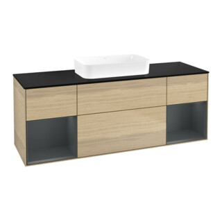 V&B Waschtischunterschrank Finion 160x60,3x50,1cm, Reg md m Lac, Oa Veneer
