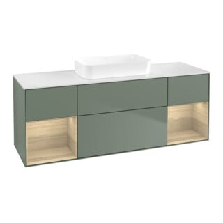 V&B Waschtischunterschrank Finion 160x60,3x50,1cm, Reg Oa ven, Oli. m Lac