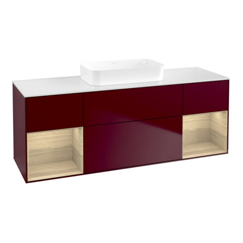 V&B Waschtischunterschrank Finion 160x60,3x50,1cm, Reg Oa ven, Peony Matt