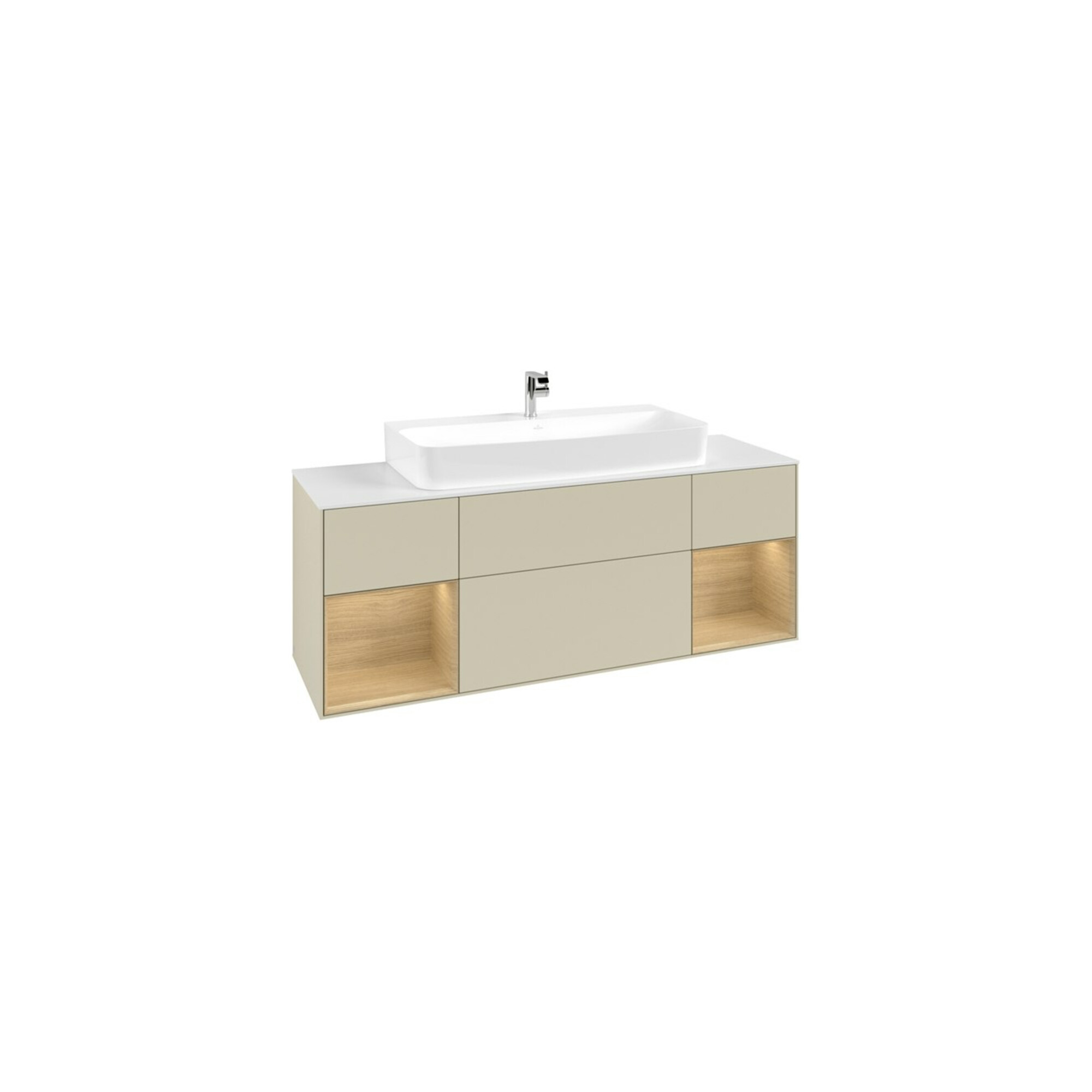 V&B Waschtischunterschrank Finion 160x60,3x50,1cm, Reg Oa ven, si Gr m Lac ; Villeroy & Boch