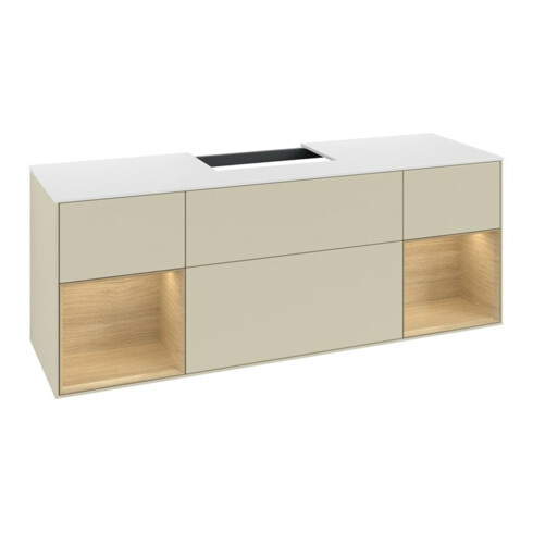 V&B Waschtischunterschrank Finion 160x60,3x50,1cm, Reg Oa ven, si Gr m Lac