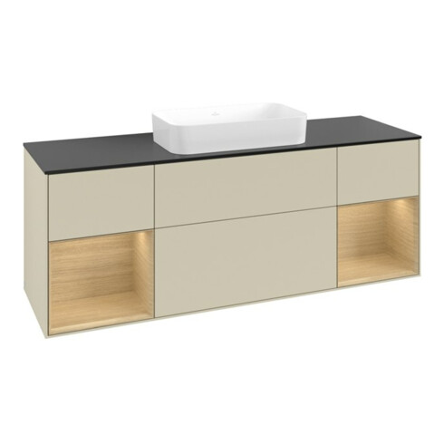 V&B Waschtischunterschrank Finion 160x60,3x50,1cm, Reg Oa ven, si Gr m Lac