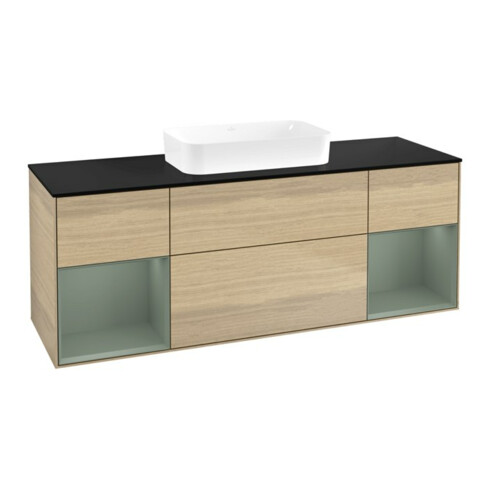 V&B Waschtischunterschrank Finion 160x60,3x50,1cm, Reg Oli. m Lac, Oa ven