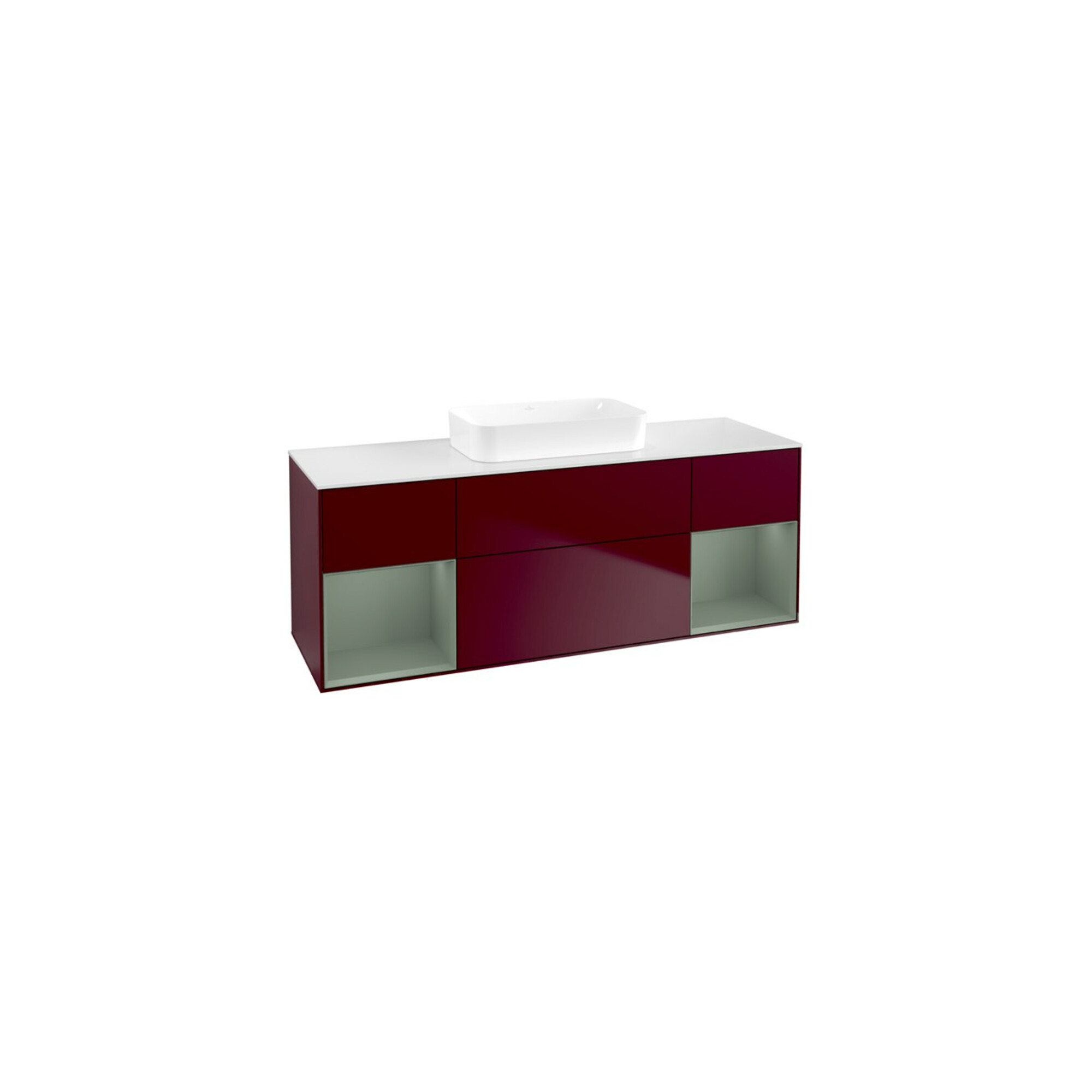 V&B Waschtischunterschrank Finion 160x60,3x50,1cm, Reg Oli. m Lac, Peo m ; Villeroy & Boch