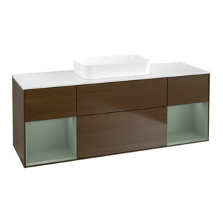 V&B Waschtischunterschrank Finion 160x60,3x50,1cm, Reg Oli. m Lac, wal ven
