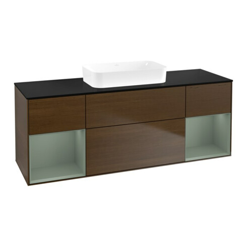 V&B Waschtischunterschrank Finion 160x60,3x50,1cm, Reg Oli. m Lac, wal ven