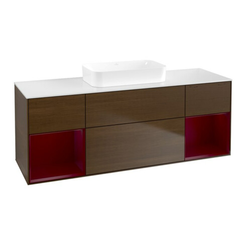 V&B Waschtischunterschrank Finion 160x60,3x50,1cm, Reg Peo m Lac, wal ven