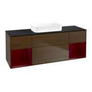 V&B Waschtischunterschrank Finion 160x60,3x50,1cm, Reg Peo m Lac, wal ven