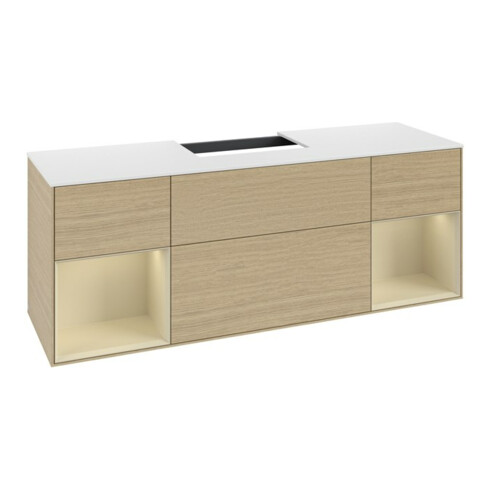V&B Waschtischunterschrank Finion 160x60,3x50,1cm, Reg si Gr m Lac, Oa ven