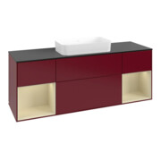 V&B Waschtischunterschrank Finion 160x60,3x50,1cm, Reg si Gr m Lac, Peo m