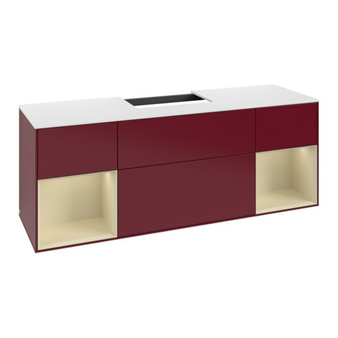 V&B Waschtischunterschrank Finion 160x60,3x50,1cm, Reg si Gr m Lac, Peo m