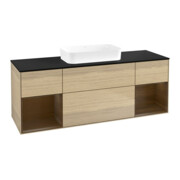 V&B Waschtischunterschrank Finion 160x60,3x50,1cm, Reg wal ven, Oak Veneer