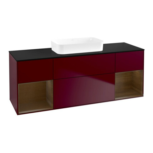 V&B Waschtischunterschrank Finion 160x60,3x50,1cm, Reg wal ven, Peony Matt